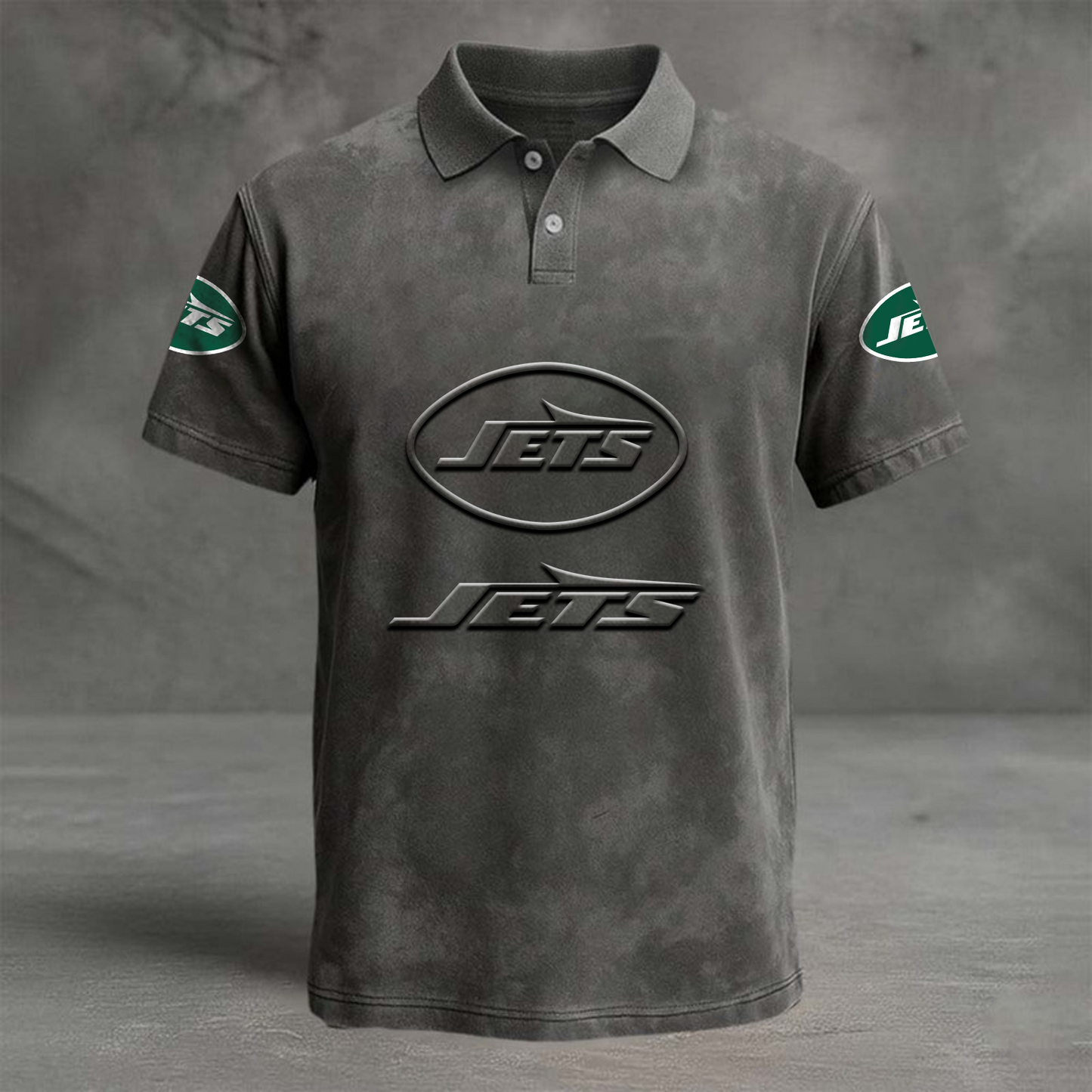 NYJ x NFL Embossed Polo Shirt DATND TANTD