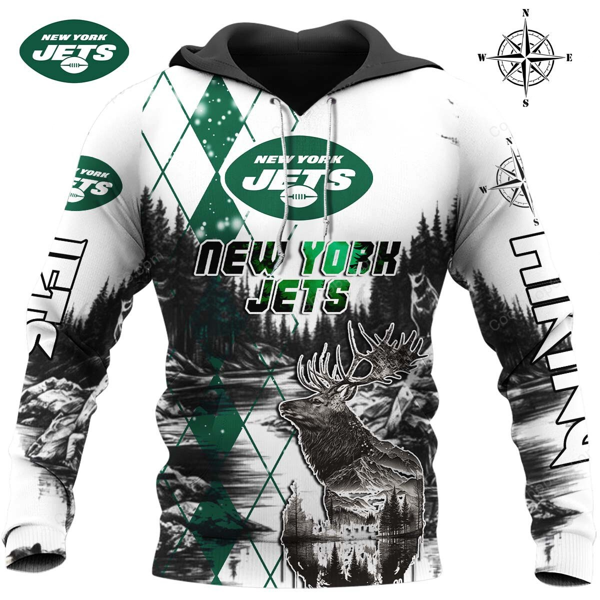 NYJ x NFL Hiking 3D Hoodie DDT CTND