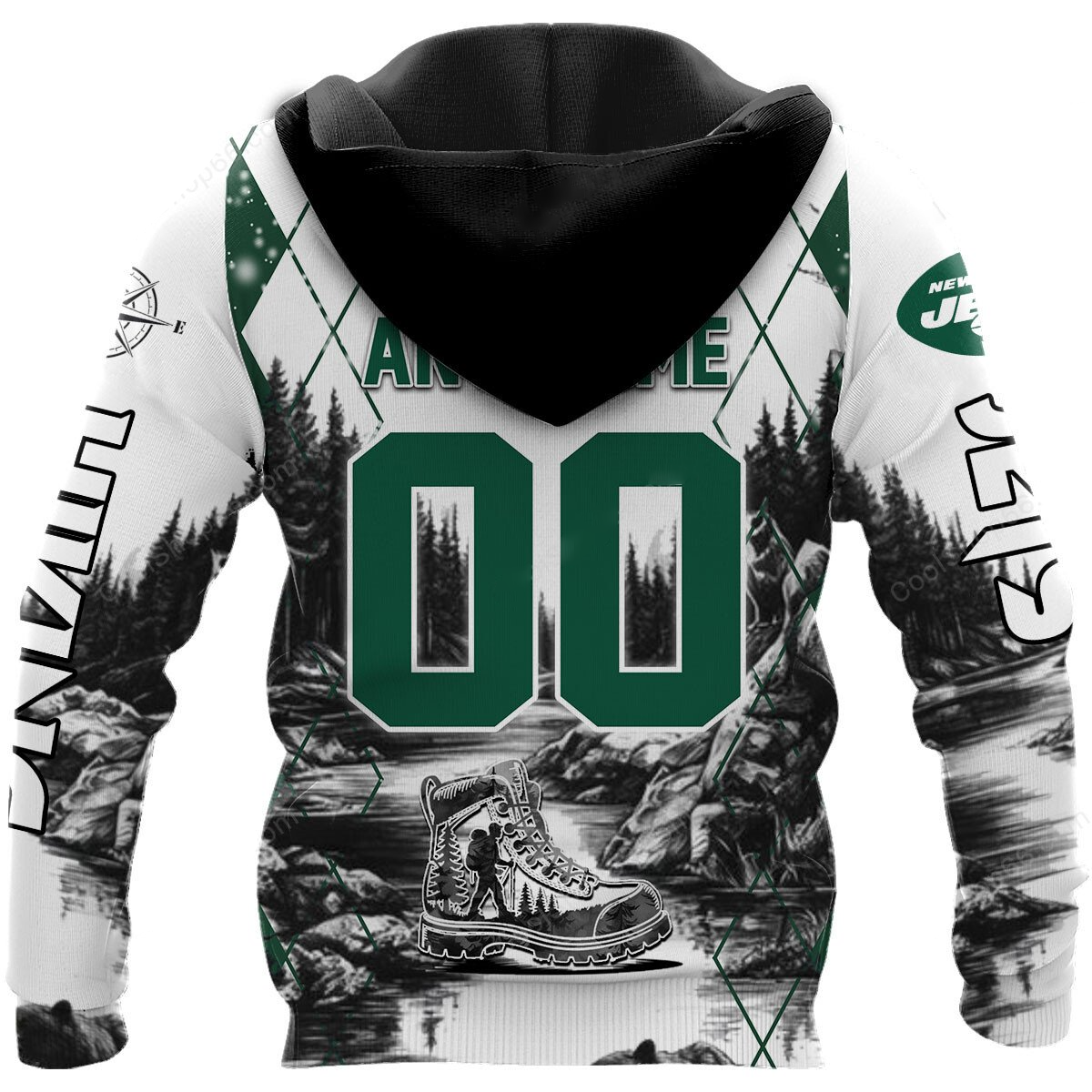NYJ x NFL Hiking 3D Hoodie DDT CTND