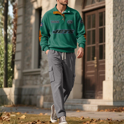 NYJ x NFL Men's Corduroy Sweatshirt 1011 DatND DVT