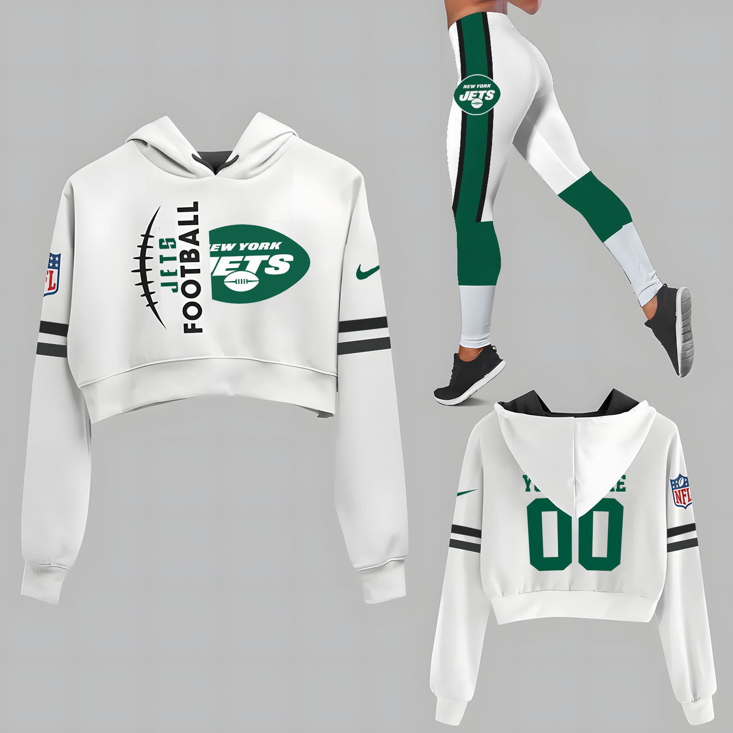 NYJ x NFL Set Hoodie And Legging Workout DatND DVT