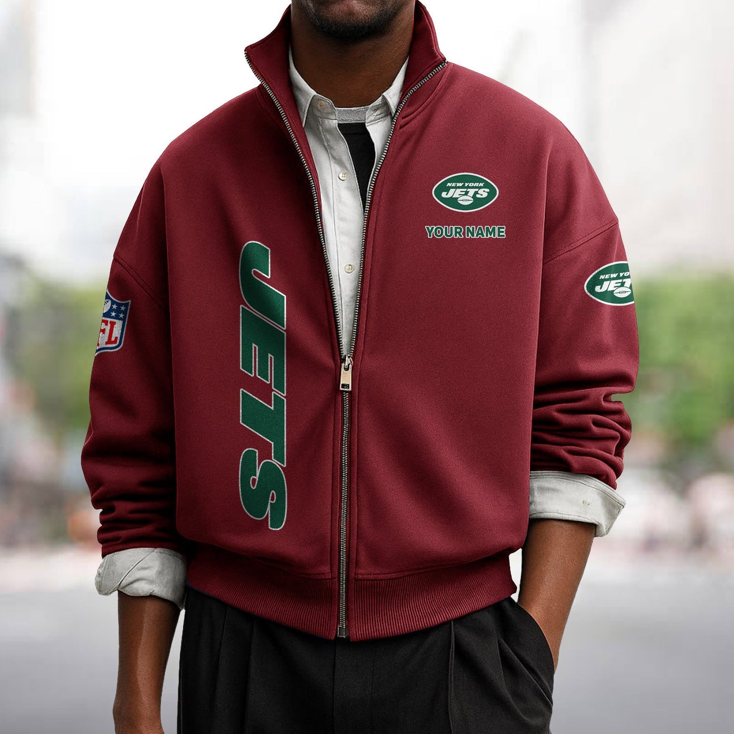 NYJ x NFL Sweatshirt Full Zip DATND TANTD