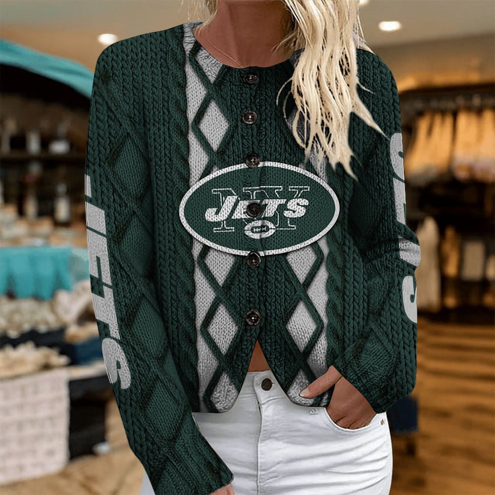NYJ x NFL Women's Cardigan Sweater DatND DVT