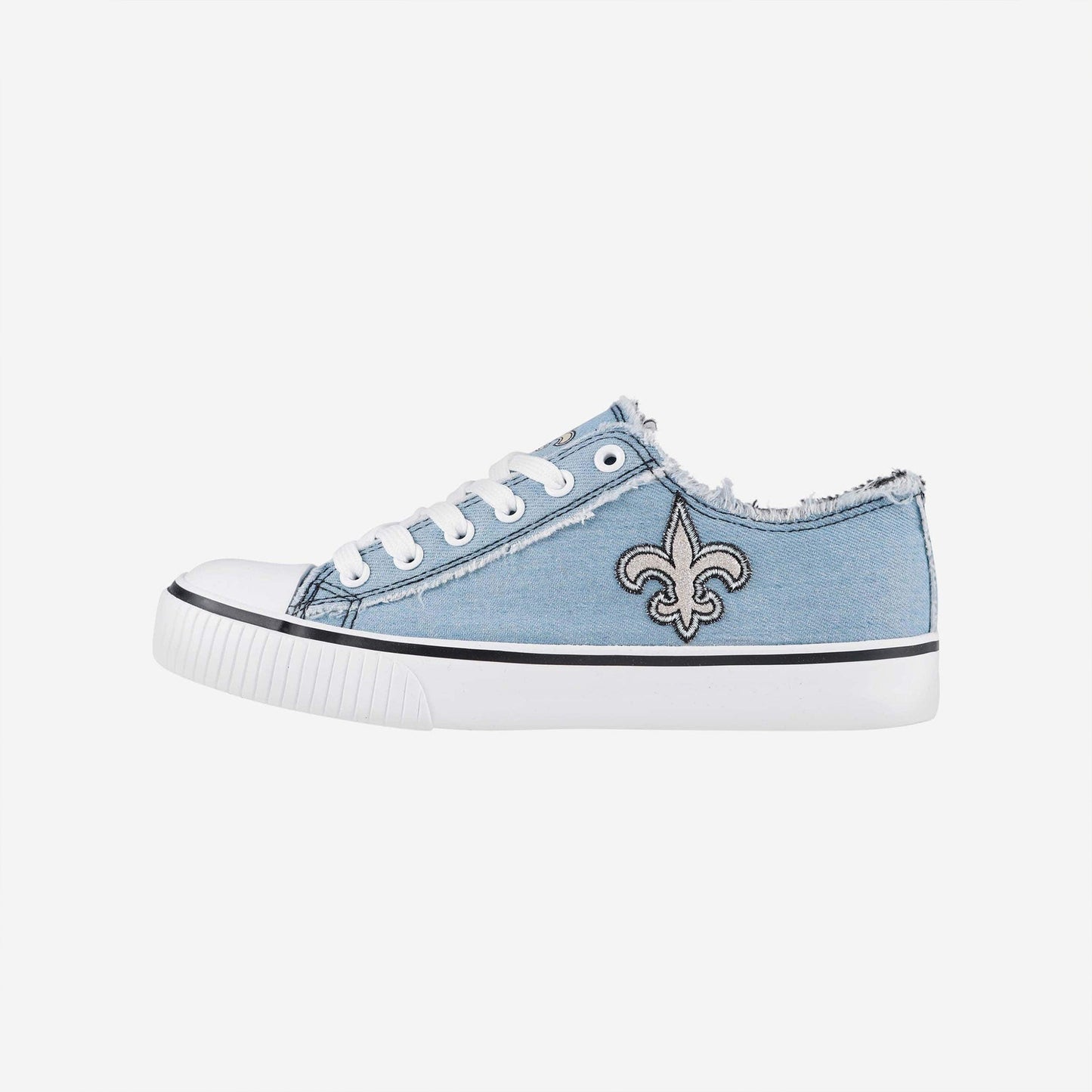 New Orleans Saints Womens Denim Low Top Canvas Shoes NDD