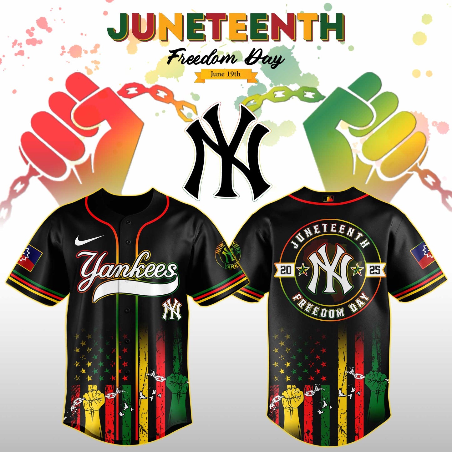 New York Yankees MLB X Juneteenth Day Baseball Jerseys NDD