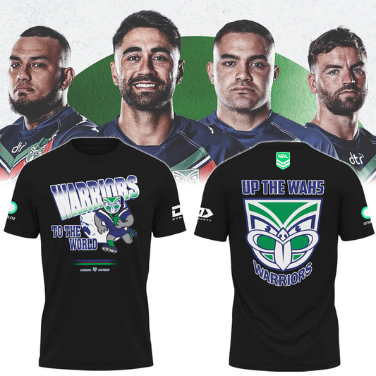 New Zealand Warriors Up The Wahs T-Shirt NRL TM - You will save more when you buy the clothes and hat combo V5