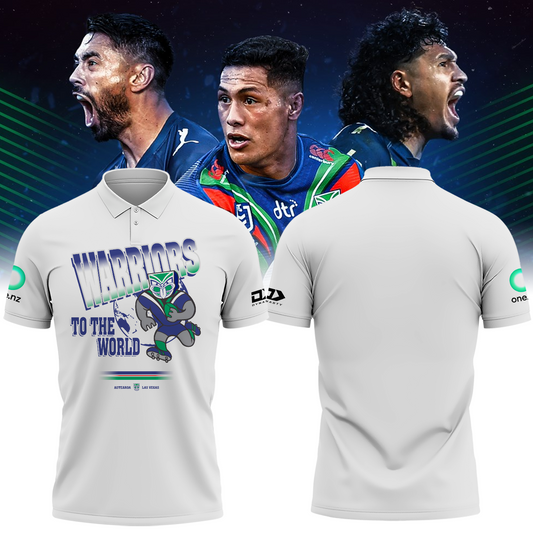 New Zealand Warriors Up The Wahs Polo Shirt NRL TM - Super Savings When Buying Combo V2