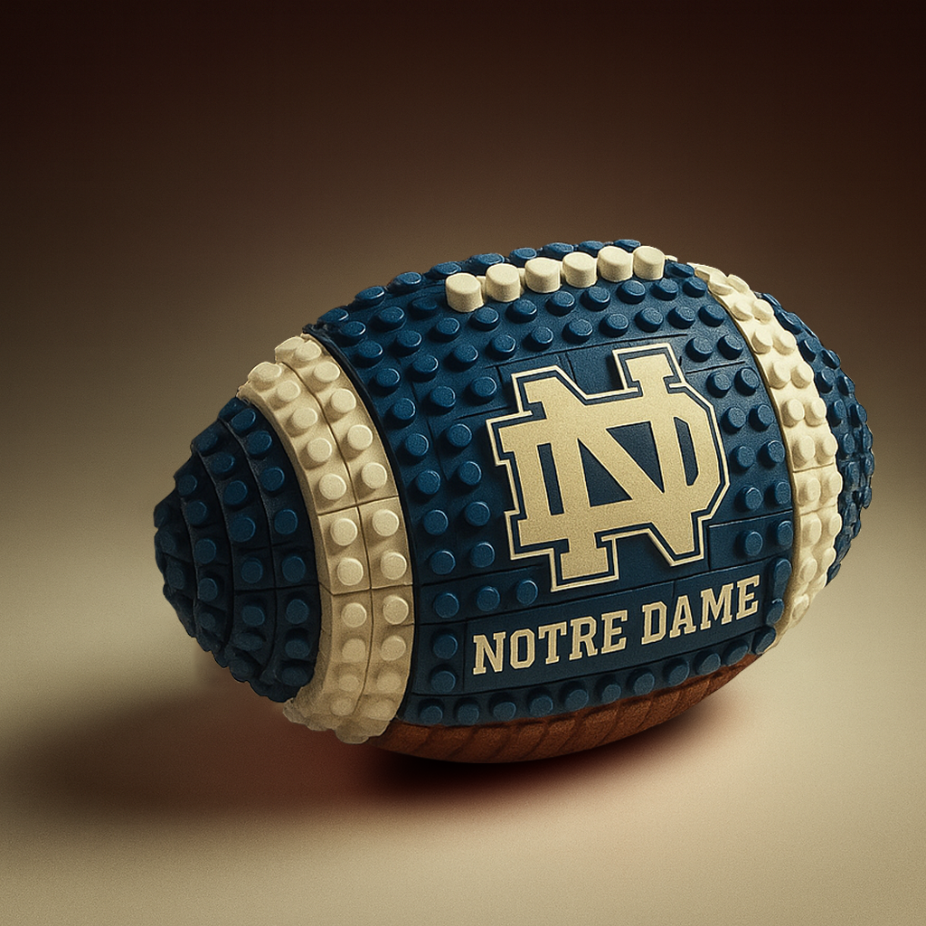 NCAA Team Building Block Football Set DDT CTND