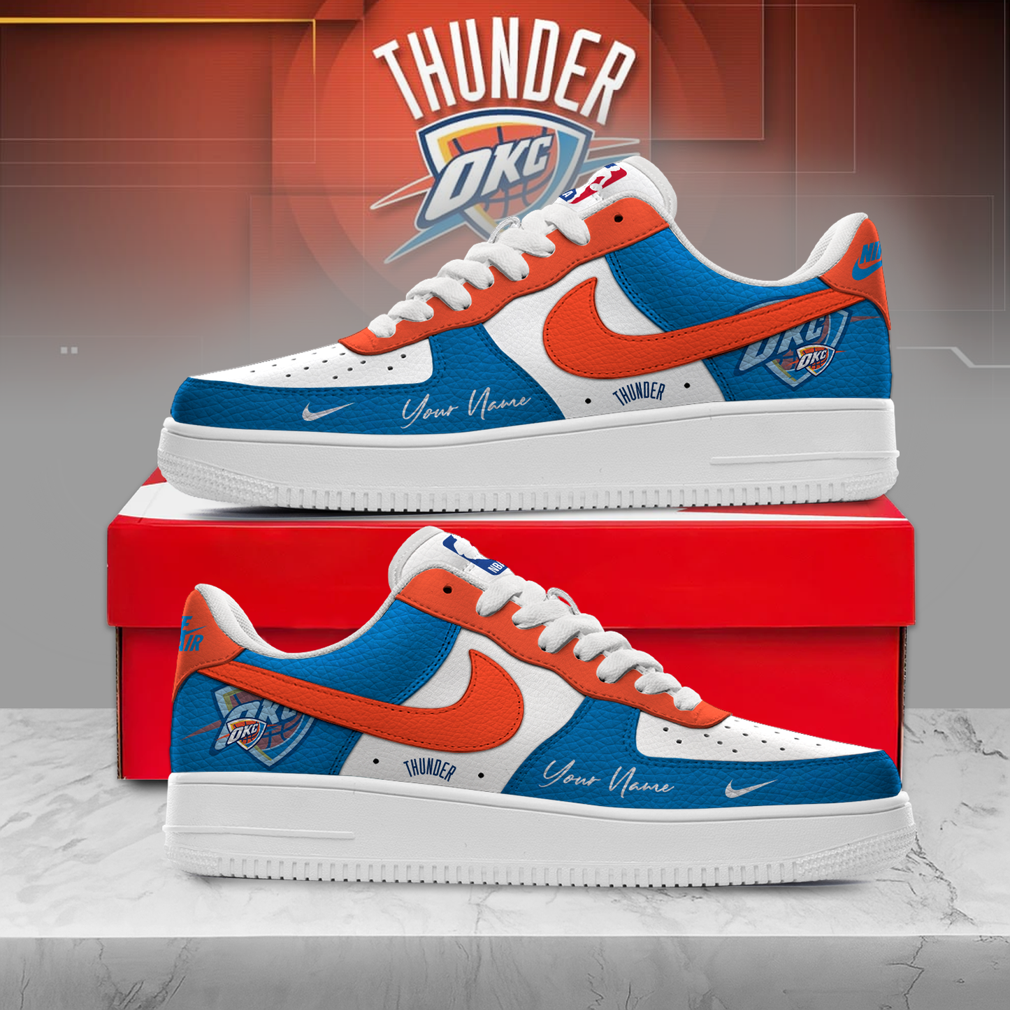 OCT Premium NBA AF1 Sneakers Victory Pride DDT NTL