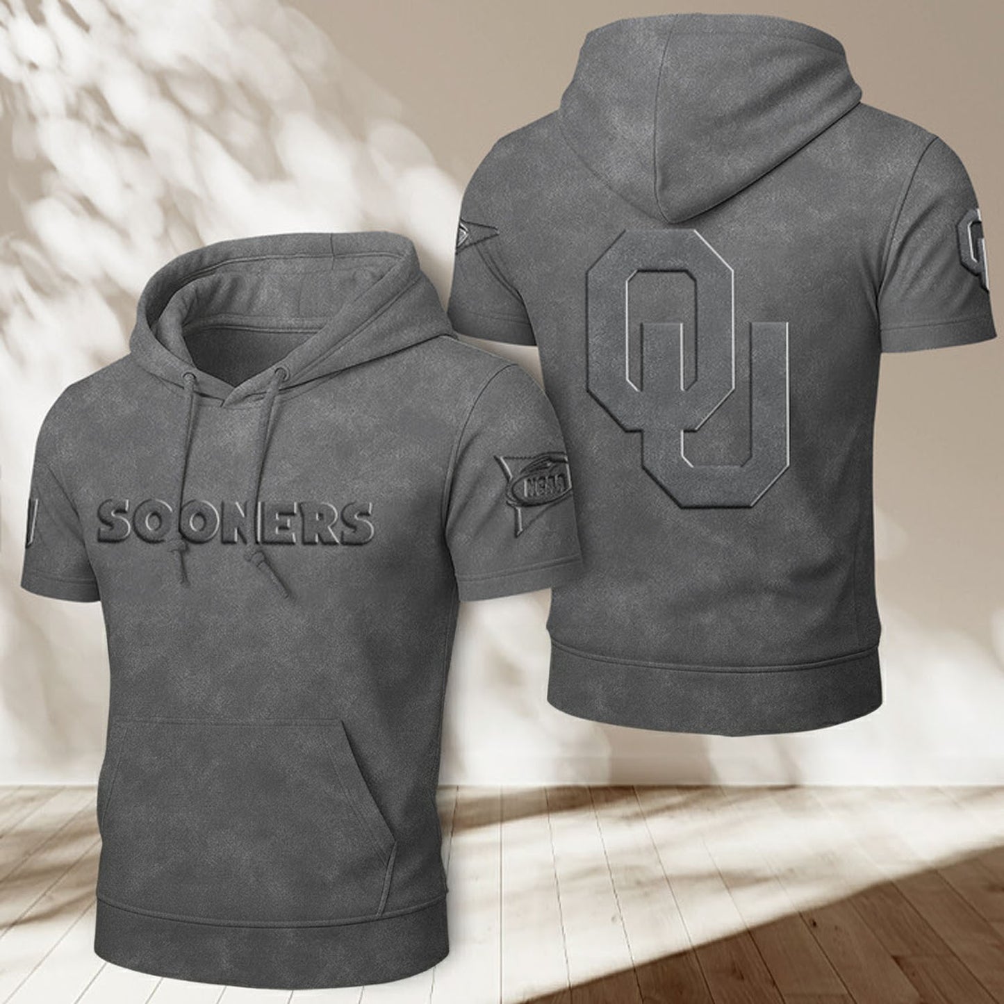 OU x NCAA Half Sleeve Hoodie T-Shirt DatND ThuongNH