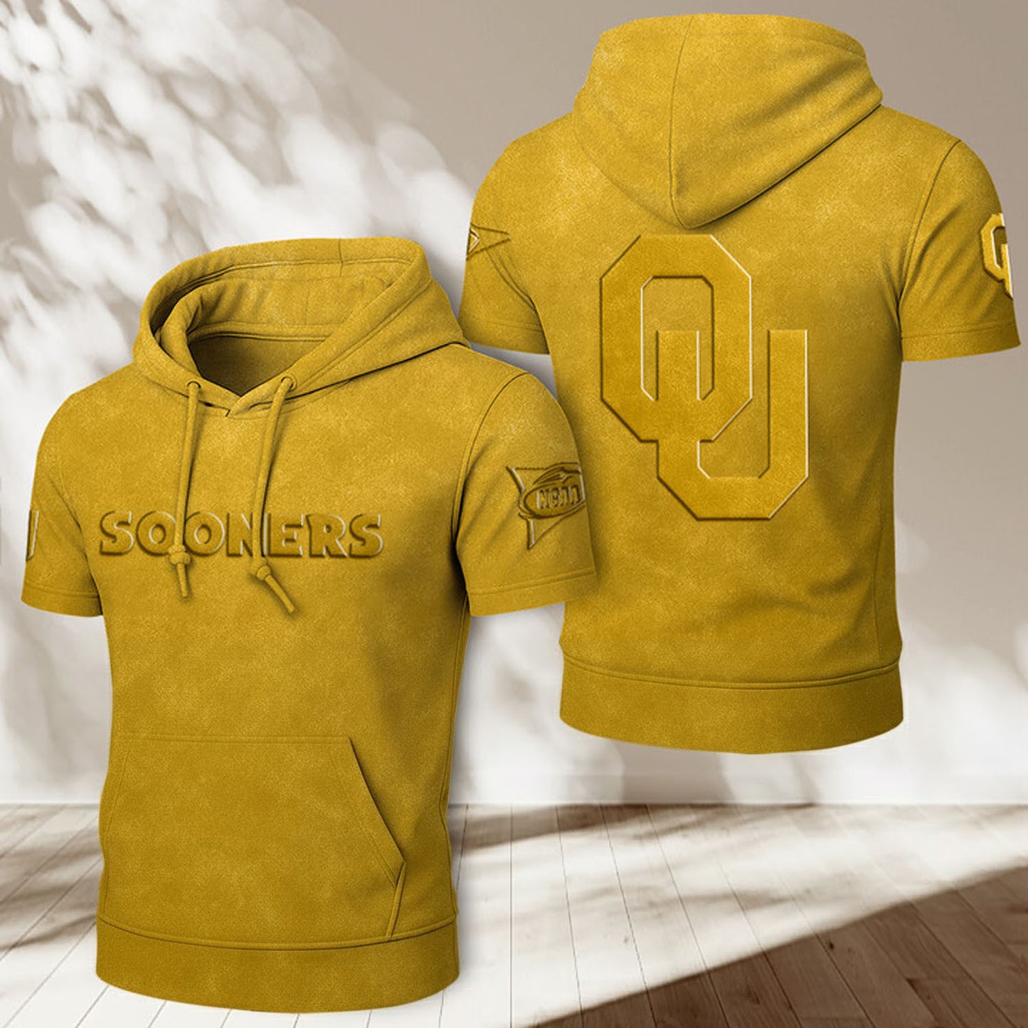 OU x NCAA Half Sleeve Hoodie T-Shirt DatND ThuongNH