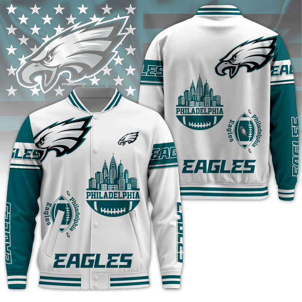 PE Premium NFL 3D Graphic Varsity Jacket DDT 071125 NTL