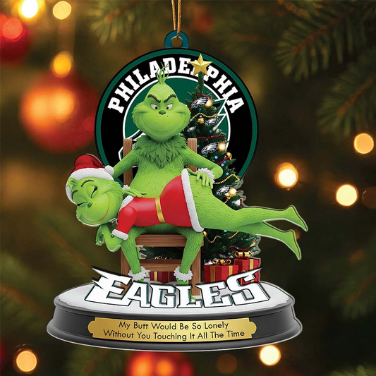 PE Premium NFL x Grinch Acrylic Ornament DDT NTL