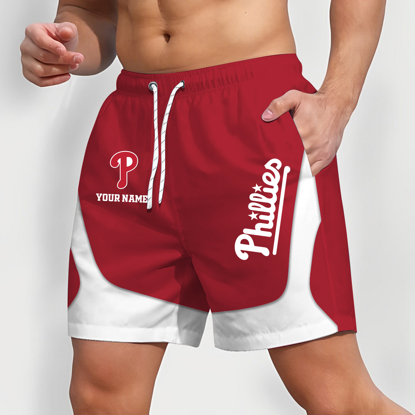 PHI x MLB Team Special Short Pants For Men Custom Name Gifts DATND TANTD