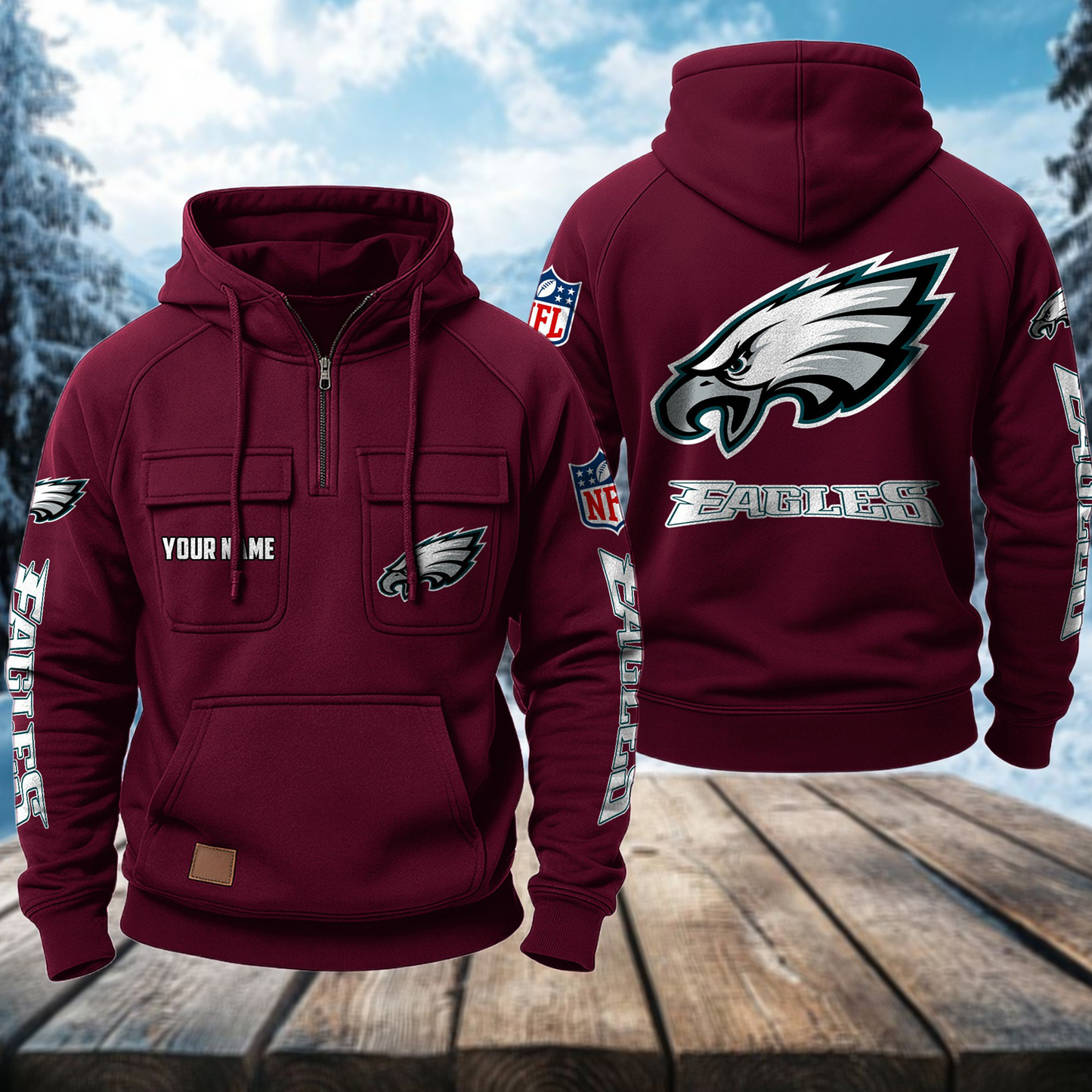 PHI x NFL Premium Hoodie DATND TANTD