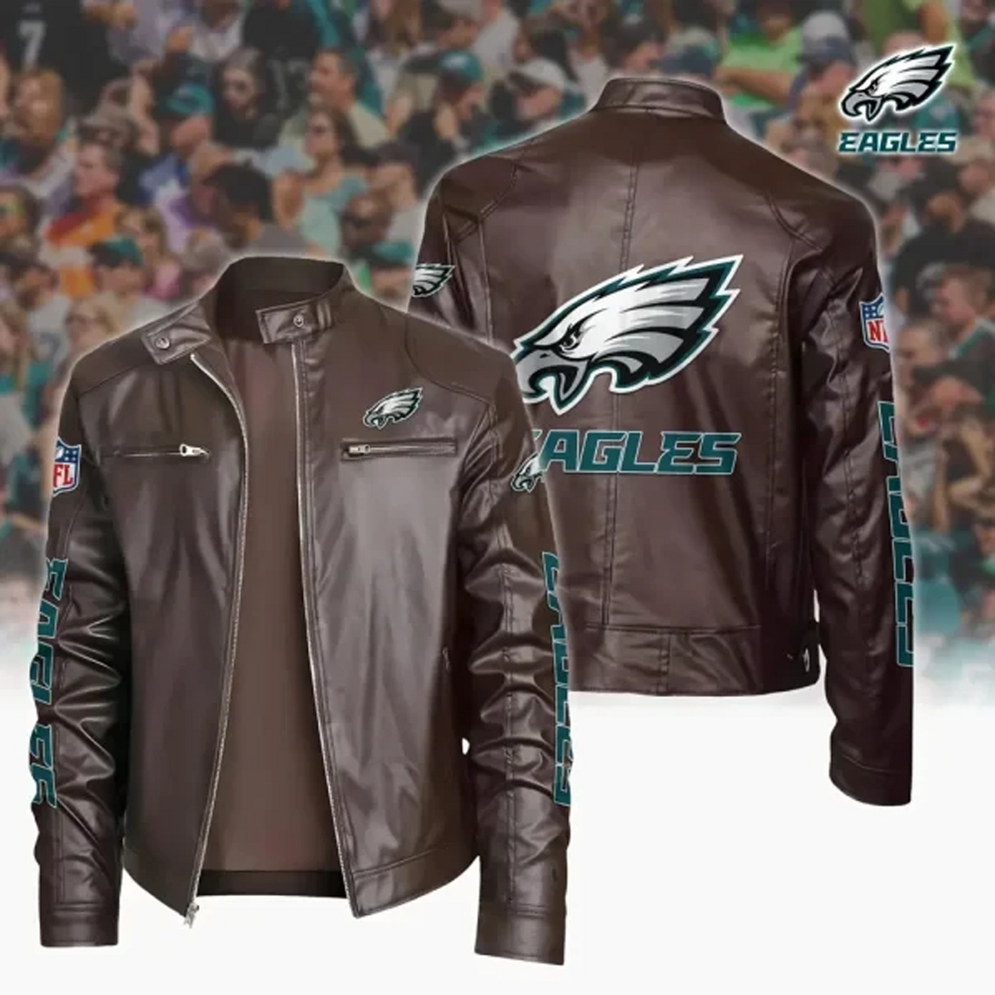 PHI x NFL Sport Leather Jacket DATND TANTD