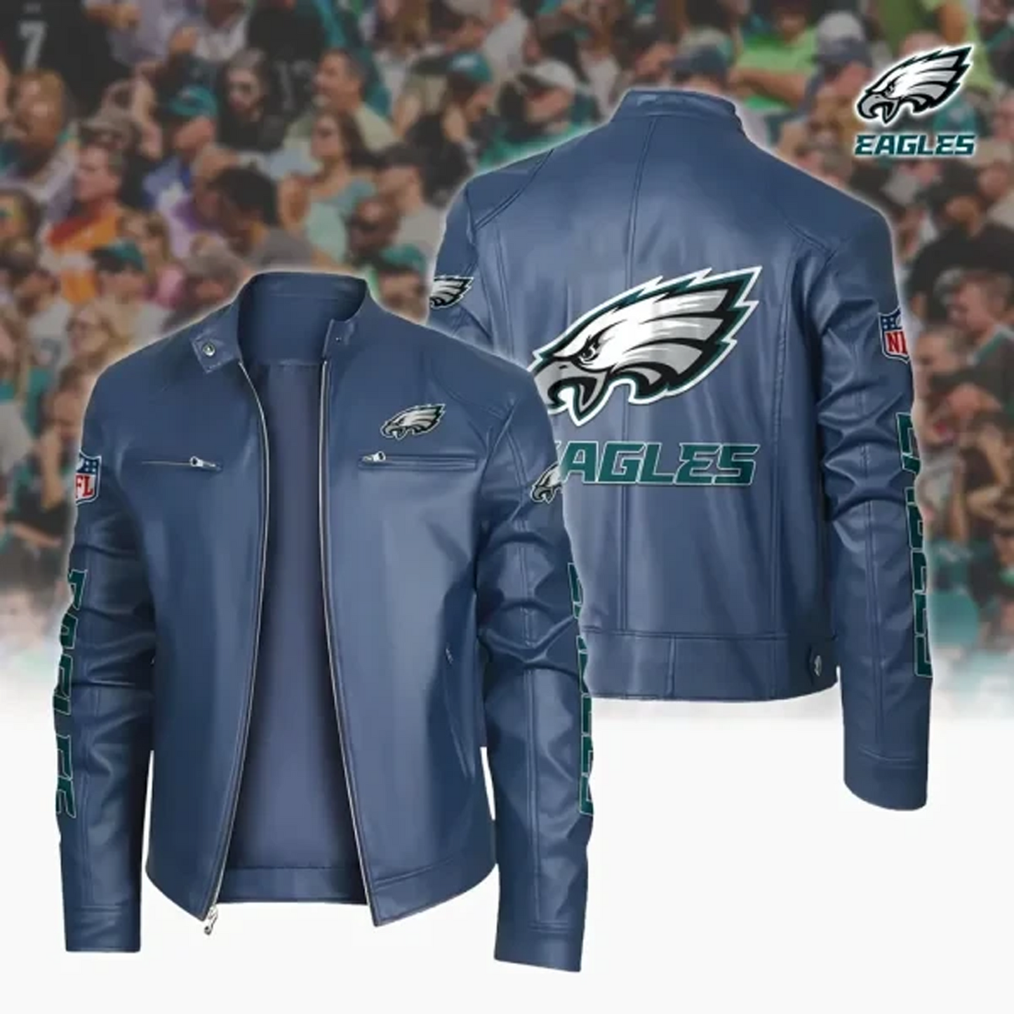 PHI x NFL Sport Leather Jacket DATND TANTD