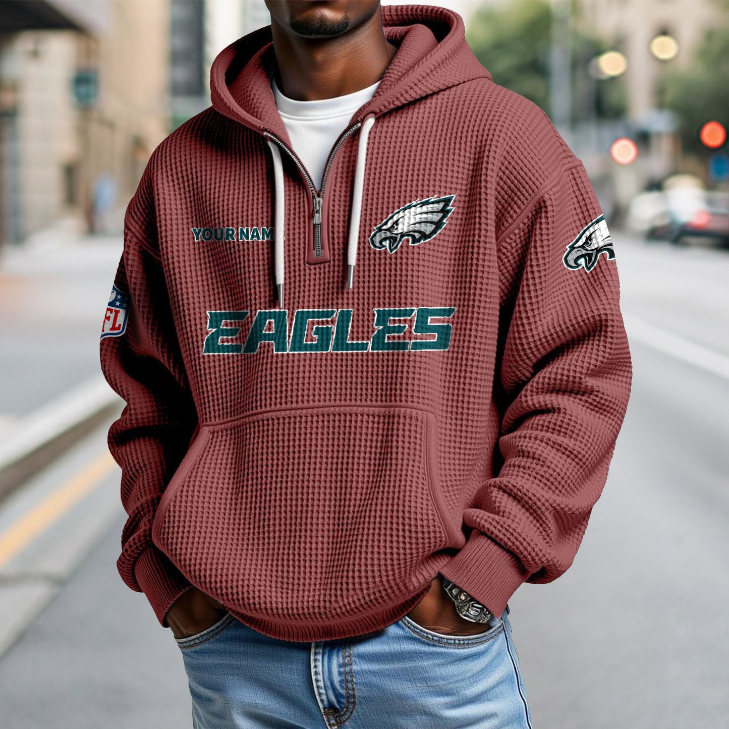 PHI x NFL Waffle Hoodie DatND DVT