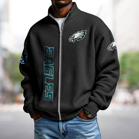 PHI x NFL Waffle Zip-Up Sweatshirt DATND TANTD