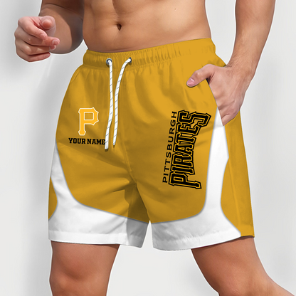 PIT x MLB Team Special Short Pants For Men Custom Name Gifts DATND TANTD