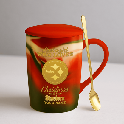 PIT x NFL Christmas Ceramic Cup DATND TANTD