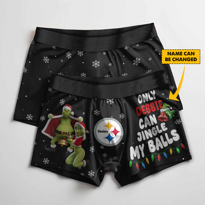 PIT x NFL Funny Grinch Men Boxers Personalized Any Name DatND DVT