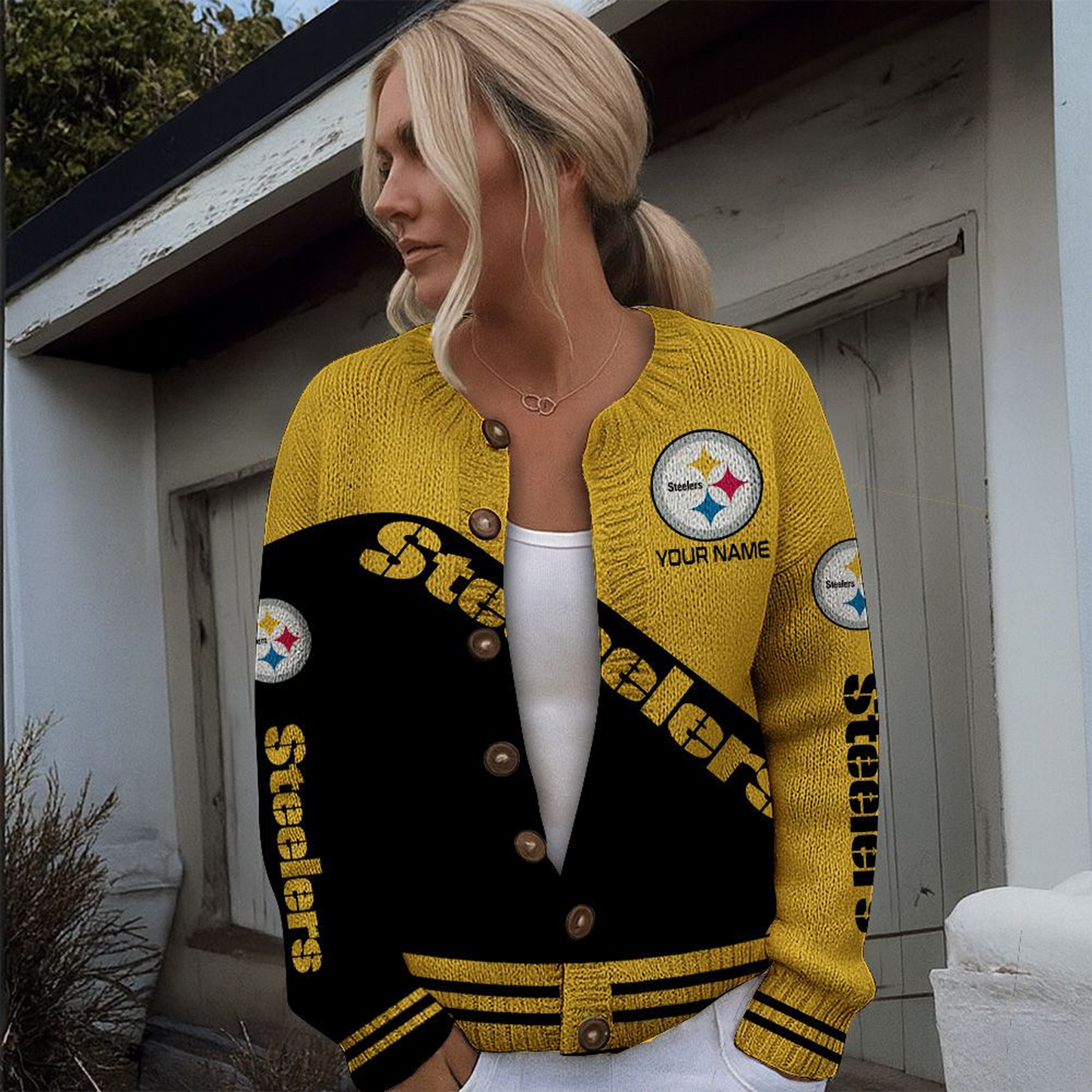 PIT x NFL Knitted Cardigan DATND TANTD