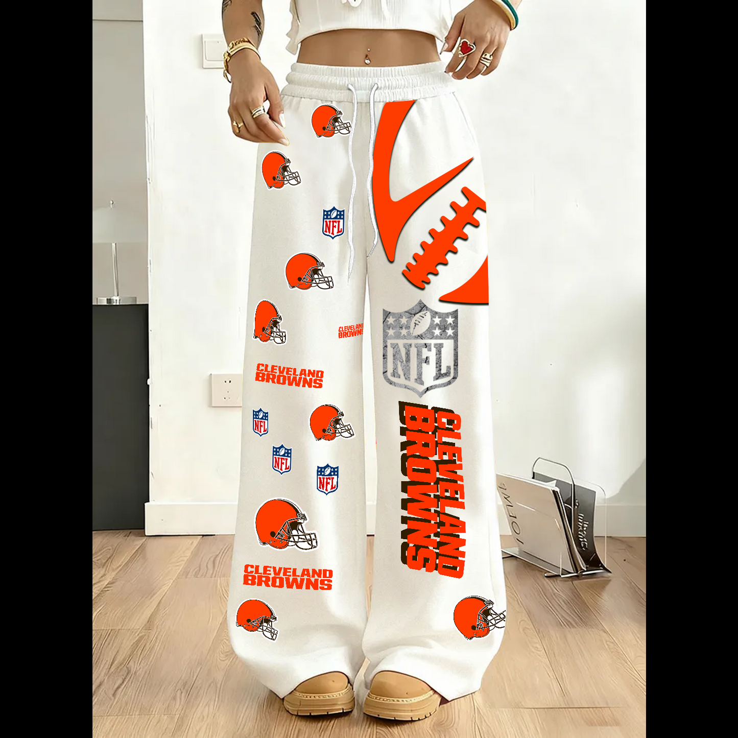 PREMIUM NFL X CLE 3D Casual Graphic Sweatpants NDT TDT