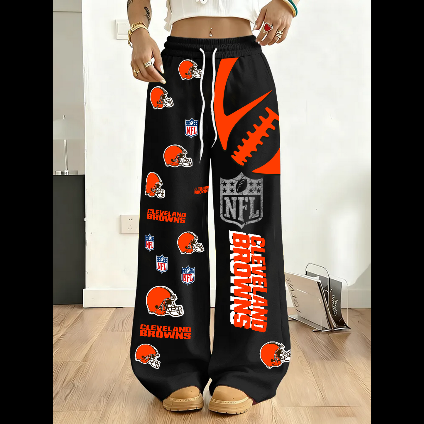 PREMIUM NFL X CLE 3D Casual Graphic Sweatpants NDT TDT