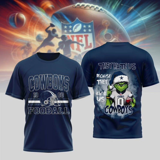 PREMIUM NFL X DAL GRINCH 3D SHIRT NDT NHM