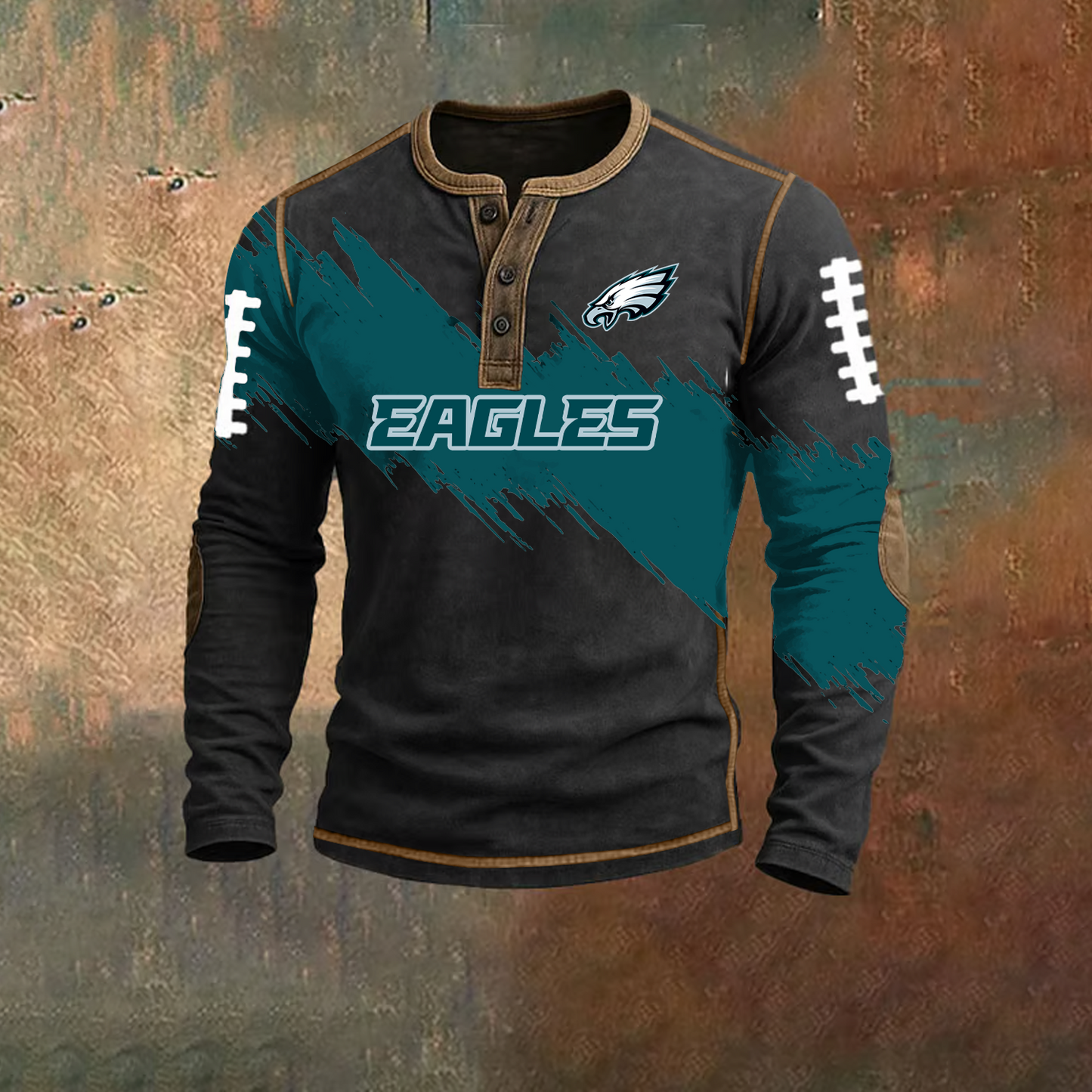 PREMIUM NFL X PHI HENLEY LONG SLEEVE OUTFIT SHIRT NDT TDT