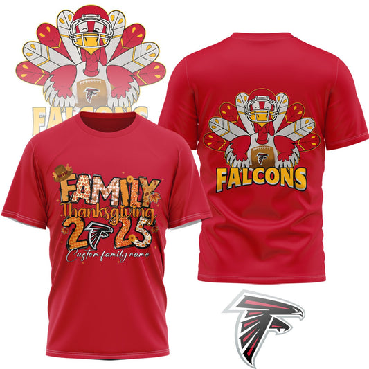 PREMIUM NFL x FAL Thanksgiving 3D Shirt NDT NHM