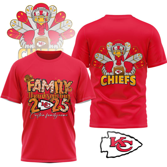 PREMIUM NFL x KCC Thanksgiving 3D Shirt NDT NHM