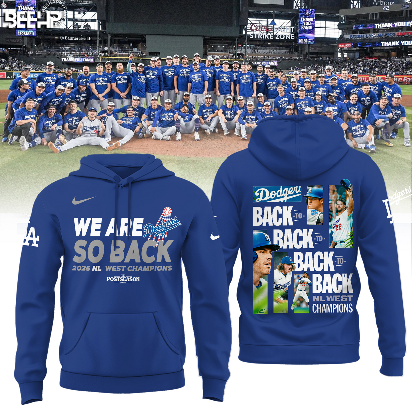 PREMIUM MLB X LAD  – National League Champions 2025 CLASSIC HOODIE V3  NDT NHM 041125