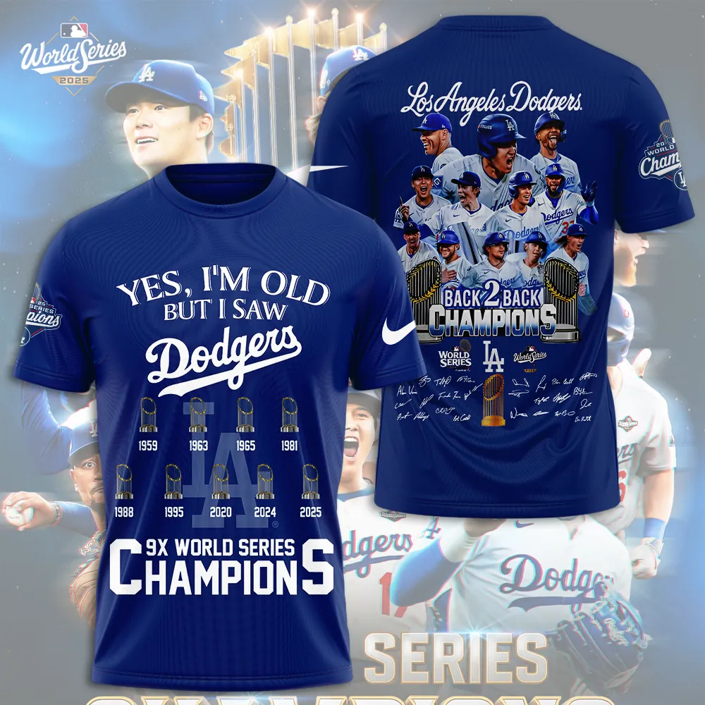 PREMIUM MLB x LAD World Series Champions 2025 V3 Tshirt NDT NHM 0511