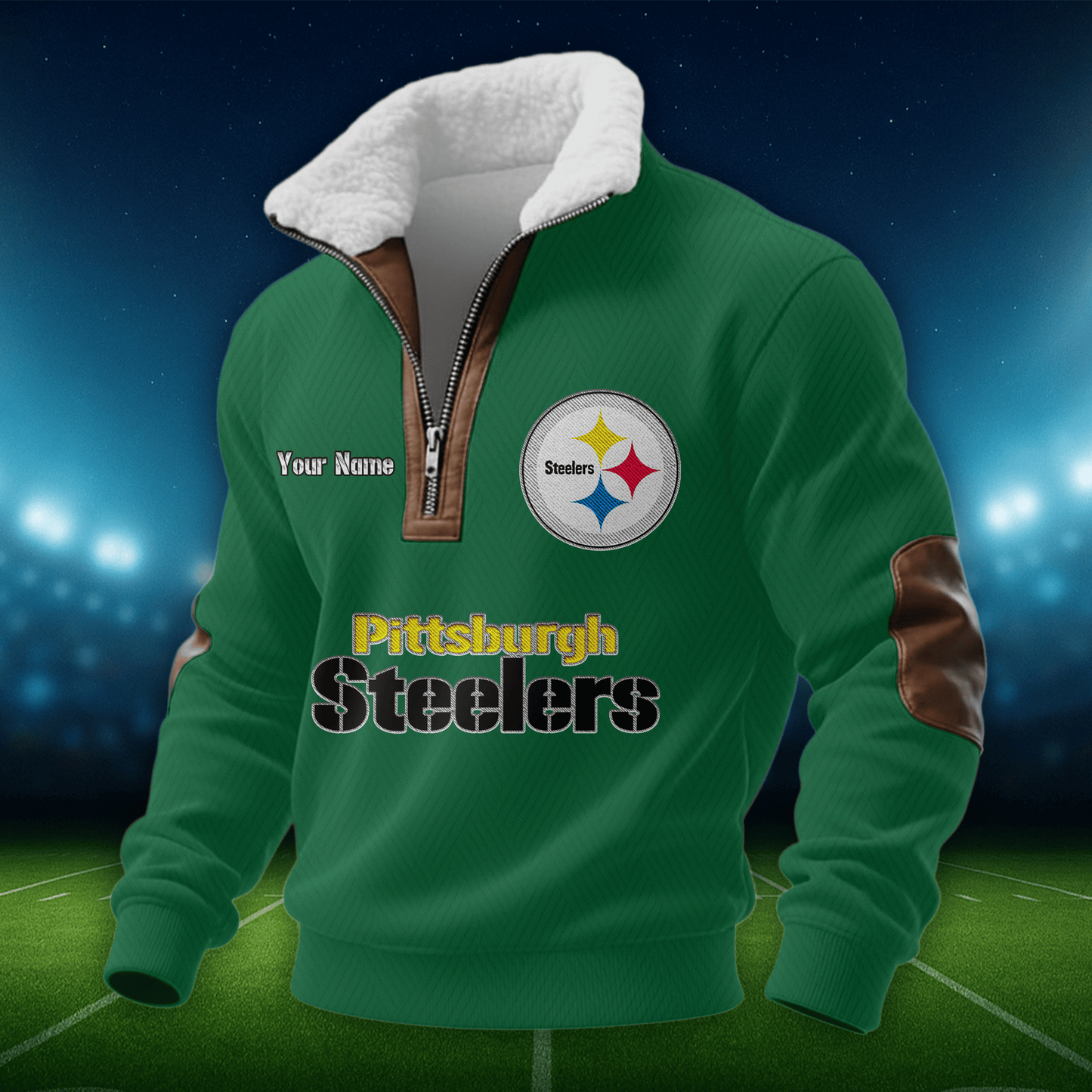 PS NFL Men Fur Collar Sweatshirt DDT CTND