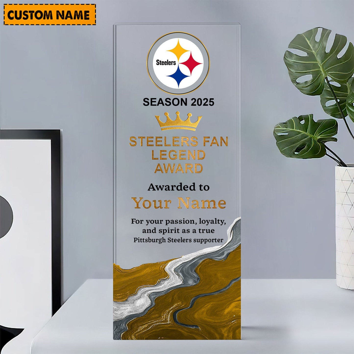PS NFL Personalized Acrylic Award Plaque Funny Christmas Gift For Family DDT NTL