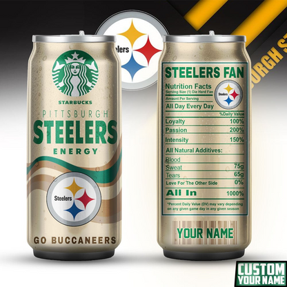 PS Premium NFL Starbucks Energy Can Tumbler DDT  NTL