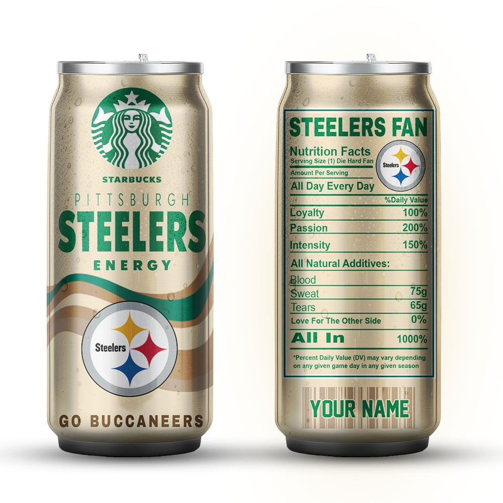 PS Premium NFL Starbucks Energy Can Tumbler DDT  NTL
