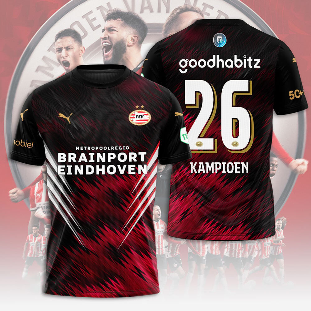 PSV Kampioenen Eredivisie 2025 Shirt DDTTTV