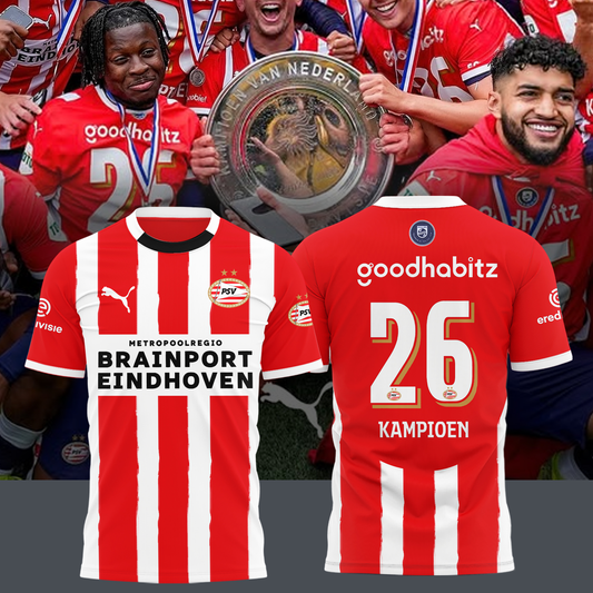 PSV Kampioenen Eredivisie V10 2025 Shirt DDTTTV