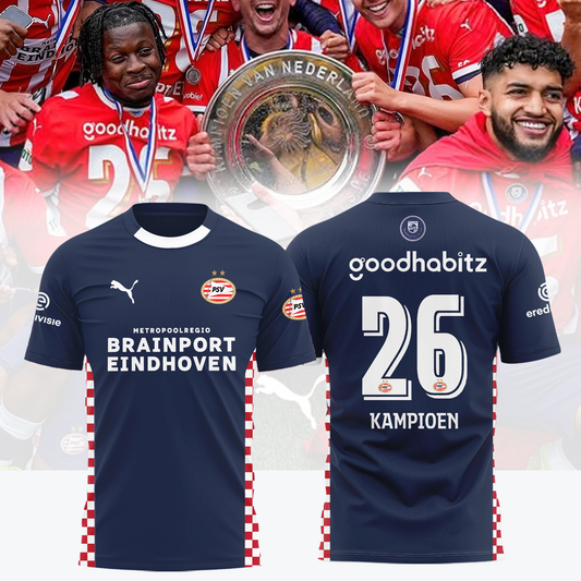 PSV Kampioenen Eredivisie V13 2025 Shirt DDTTTV