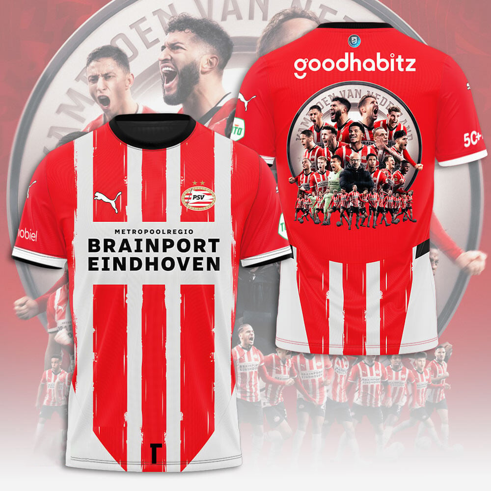 PSV Kampioenen Eredivisie V2 2025 Shirt DDTTTV