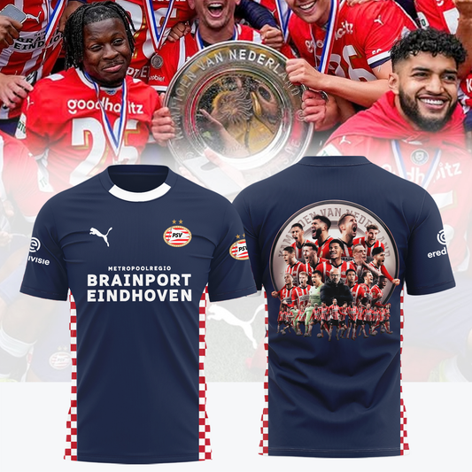 PSV Kampioenen Eredivisie V6 2025 Shirt DDTTTV