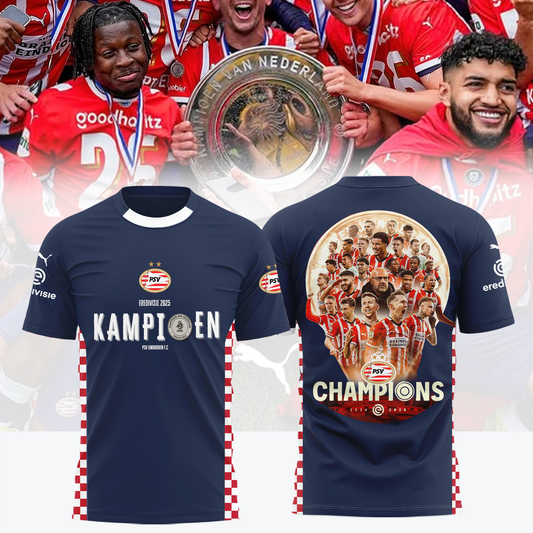 PSV Kampioenen Eredivisie V8 2025 Shirt DDTTTV