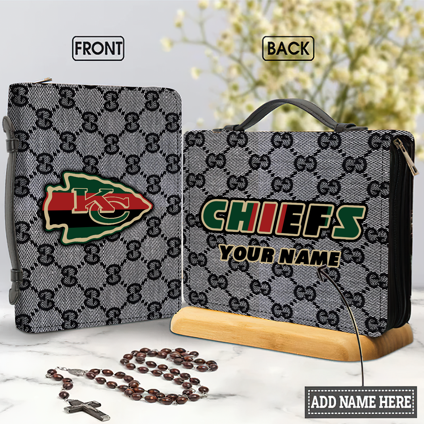 Personalized Name NFL KCC Bible Cover