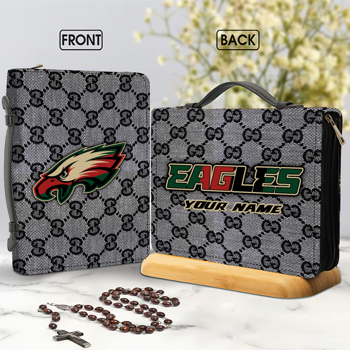 Personalized Name NFL PE Bible Cover