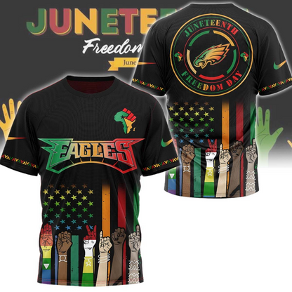 Philadelphia Eagles - Juneteenth Freedom Day Shirt DDTCTND