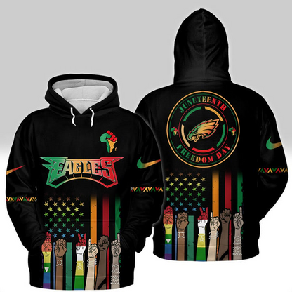 Philadelphia Eagles - Juneteenth Freedom Day Shirt DDTCTND