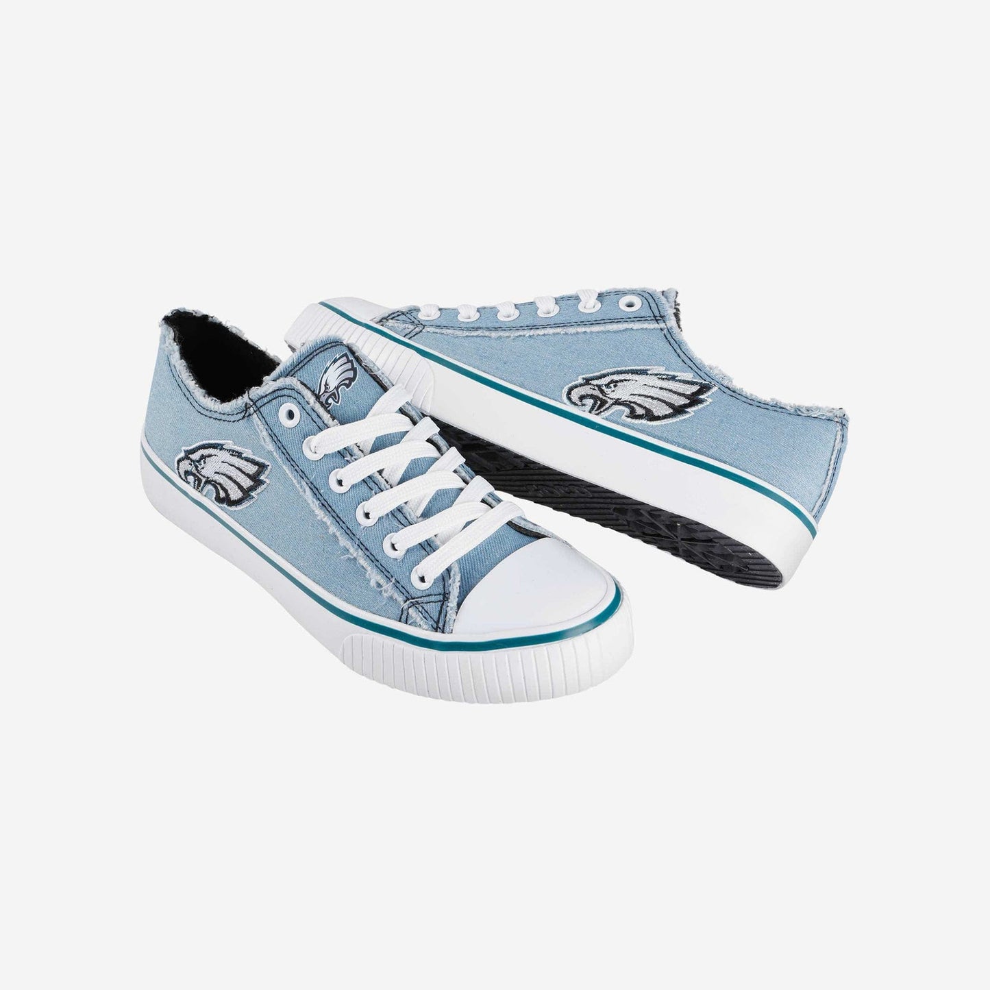 Philadelphia Eagles Womens Denim Low Top Canvas Shoes NDD